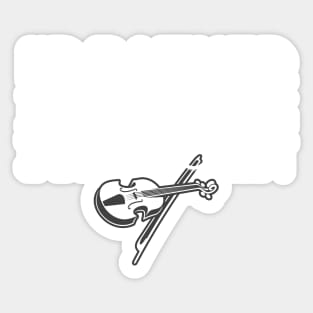 I'D RATHER BE PLAYING VIOLIN | Orchestra String Instrument Lovers Sticker